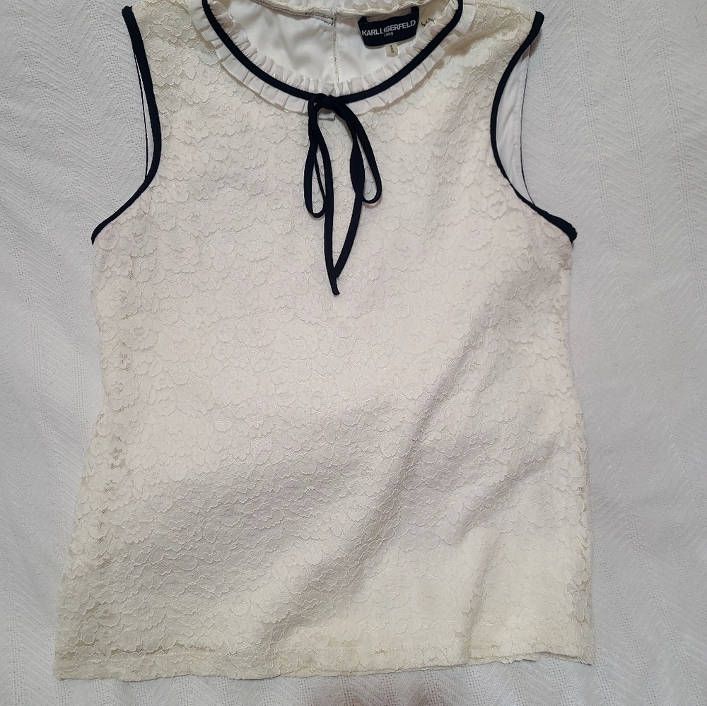 Karl Lagerfeld lace top